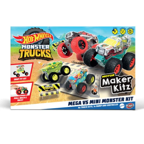 Hot Wheels Mega Vs Mini Monster Kit